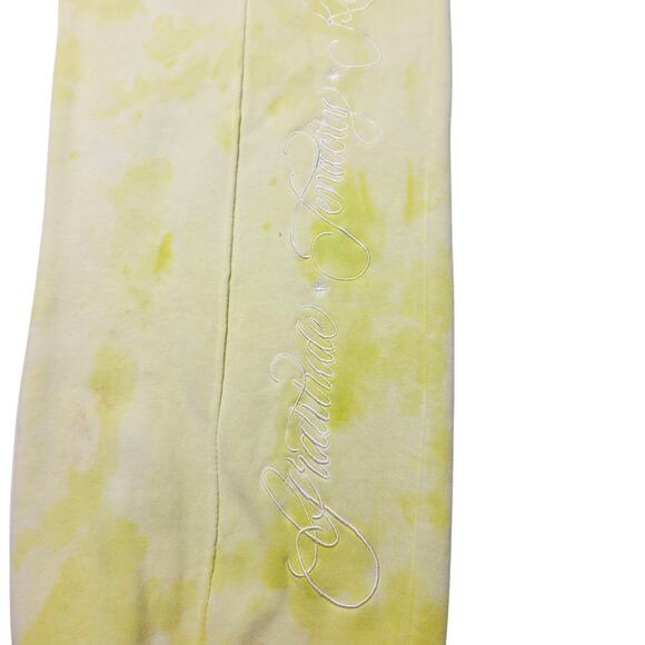 Nike Women's Sweatpants Sportswear Fleece Yellow Tie Dye Size Small Oversized - Picture 6 of 12